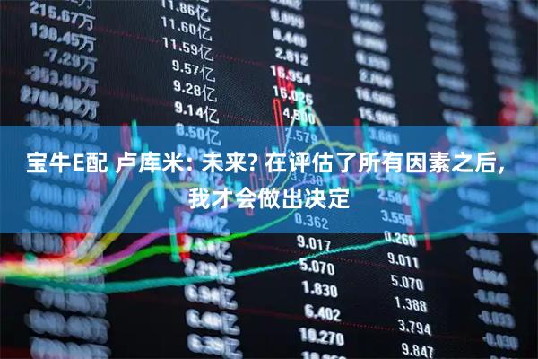 宝牛E配 卢库米: 未来? 在评估了所有因素之后, 我才会做出决定