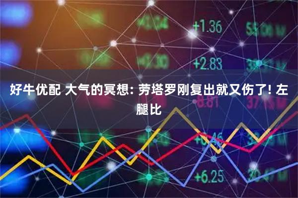 好牛优配 大气的冥想: 劳塔罗刚复出就又伤了! 左腿比